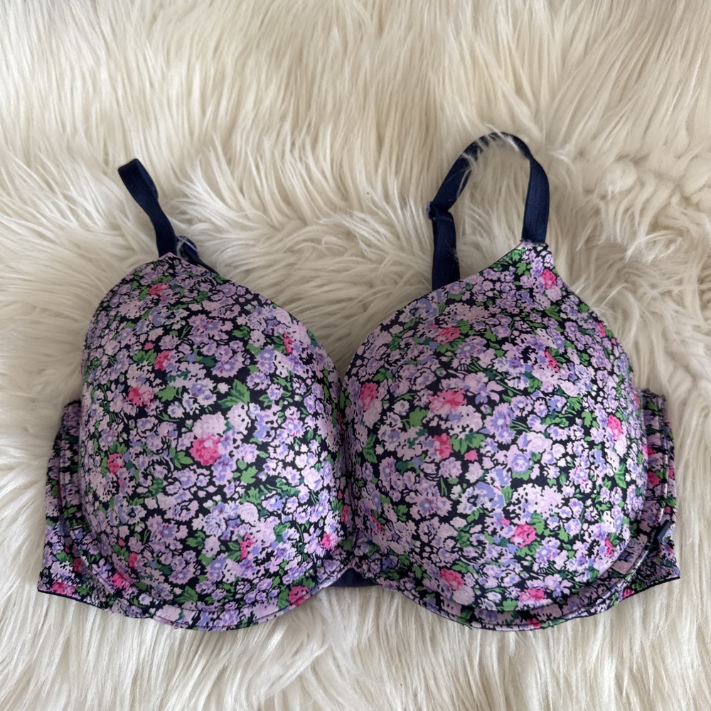 victoria's secret Sexy Floral Push Up Bra 34DD EUC